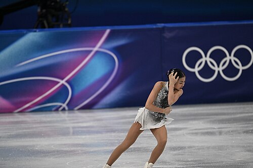 MILAN, ITALY - 19 FEBRUARY 2026: Ruiyang ZHANG of China compete during the Figure Skating Women Single Skating Free Skating at the Olympic Winter Games Milano Cortina 2026  Milano Ice Skating Arena on February 19, 2026 in Milan, Italy