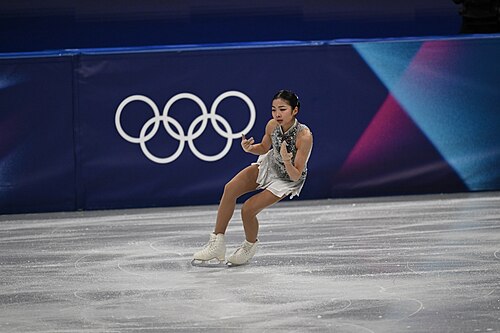 MILAN, ITALY - 19 FEBRUARY 2026: Ruiyang ZHANG of China compete during the Figure Skating Women Single Skating Free Skating at the Olympic Winter Games Milano Cortina 2026  Milano Ice Skating Arena on February 19, 2026 in Milan, Italy