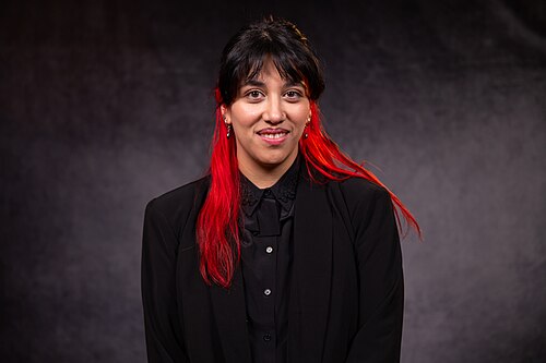 Ruth Araujo at the 2025 Sundance Film Festival Wikiportraits Studio.