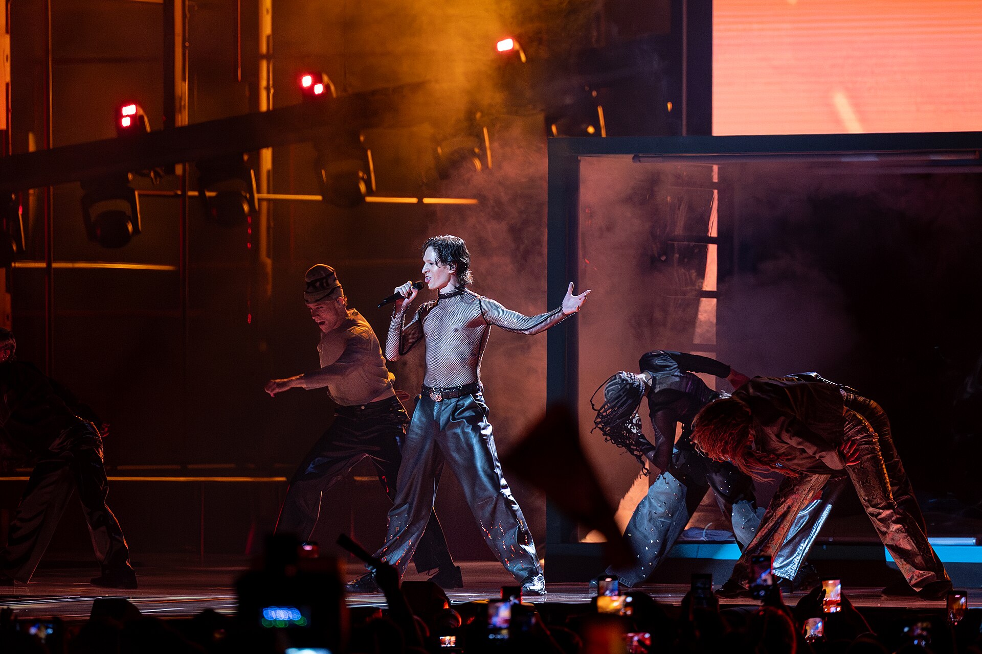 Søren Torpegaard Lund performing Før Vi Går Hjem, representing Denmark in the 2nd Semi Final of the 2026 Eurovision Song Contest in Vienna