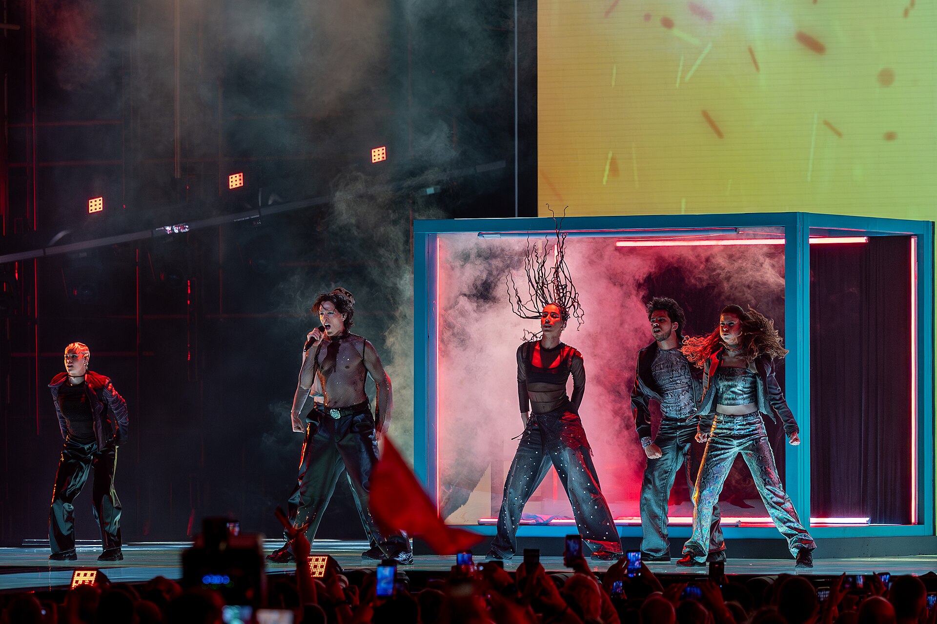 Søren Torpegaard Lund performing Før Vi Går Hjem, representing Denmark in the 2nd Semi Final of the 2026 Eurovision Song Contest in Vienna
