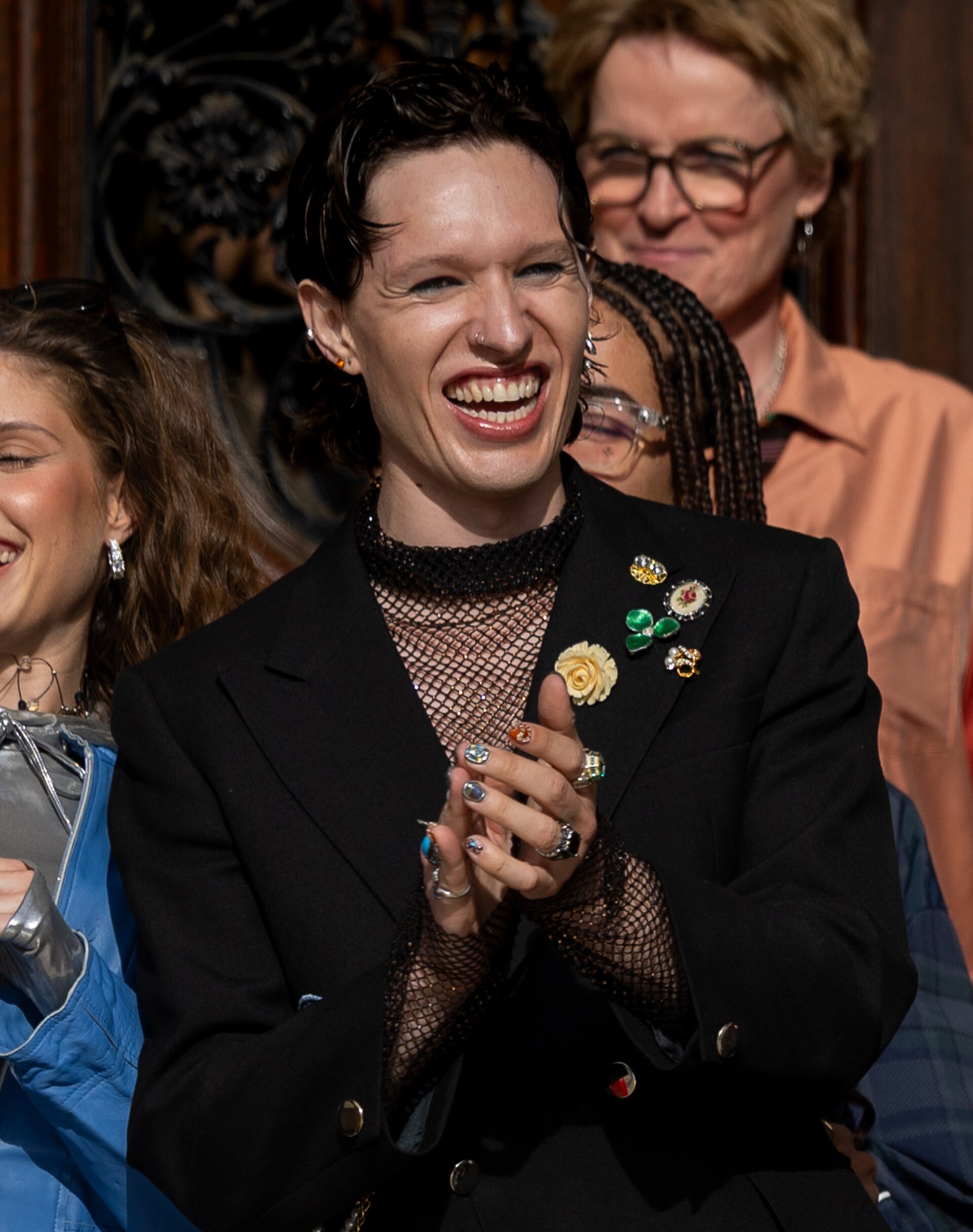 Søren Torpegaard Lund representing Denmark on the Turquoise Carpet at the 2026 Eurovision Song Contest in Vienna