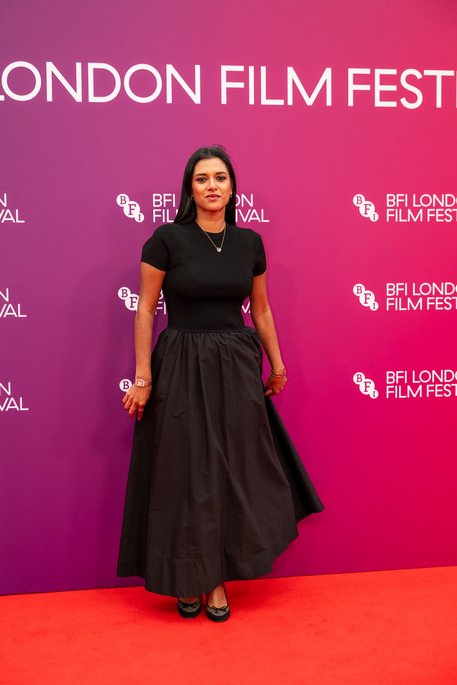 Sabina Emrit Harper attends the "Your Mother Your Mother Your Mother" UK premiere during the 70th BFI London Film Festival at The Royal Festival Hall on October 17, 2026 in London, England.