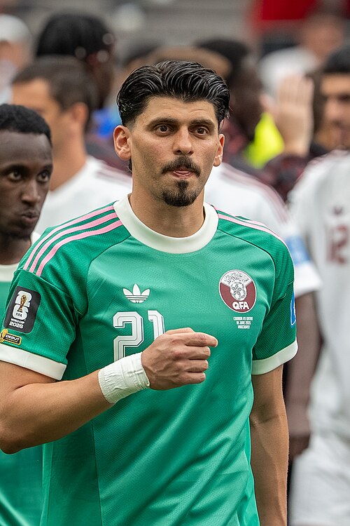 Salah Zakaria during Canada v Qatar on 18 June 2026 at the 2026 FIFA World Cup