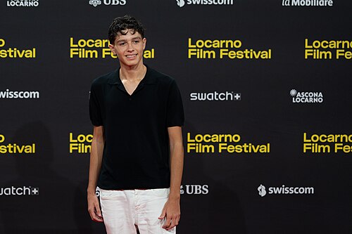 Salvatore Gallina on the red carpet at the 79th Locarno Film Festival 2026