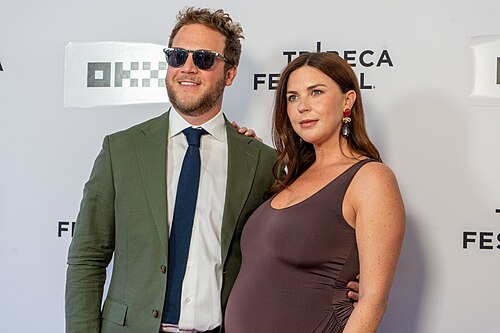 Sam Bank and family at the premiere of "The Long Haul" at the 25th Tribeca Film Festival in New York City.