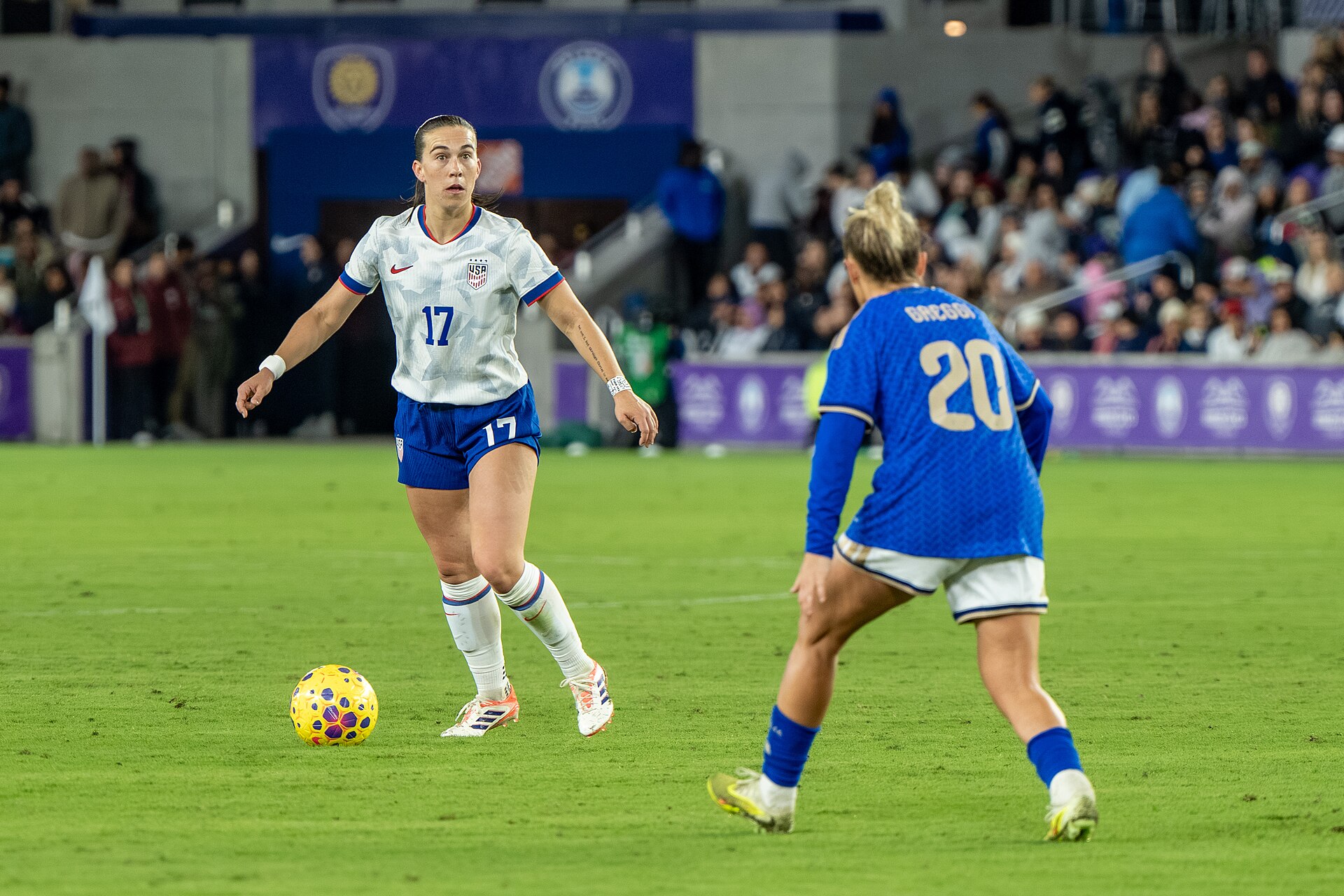 Sam Coffey during United States Women's Soccer Team vs Italy Women's National Football Team on November 28 2025