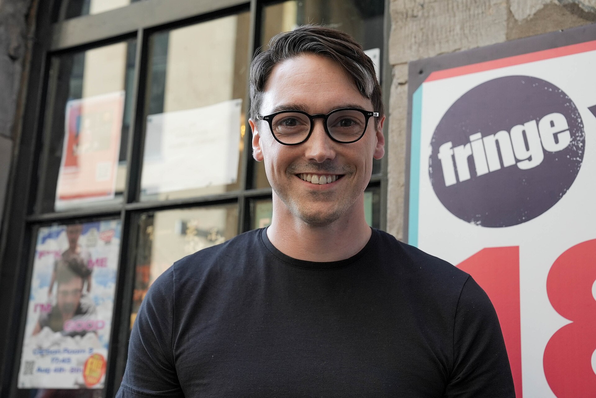 Sam Hampson, comedian, at the 2024 Edinburgh Festival Fringe in the show, All My Friends are Jealous