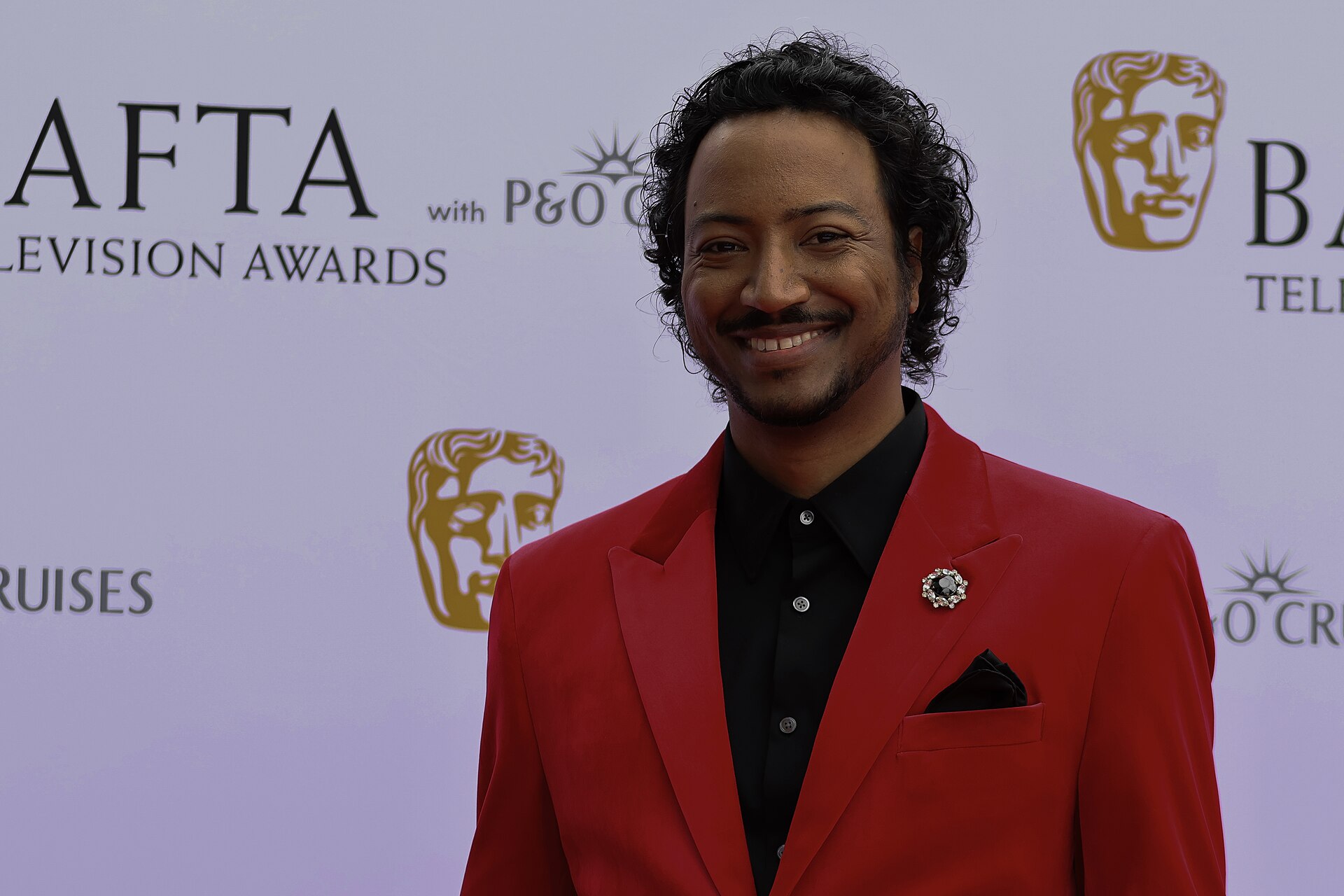 Samba Schutte on the red carpet at BAFTA TV Awards May 26
