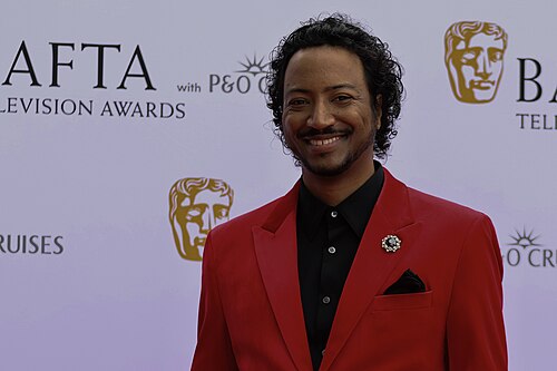 Samba Schutte on the red carpet at BAFTA TV Awards May 26