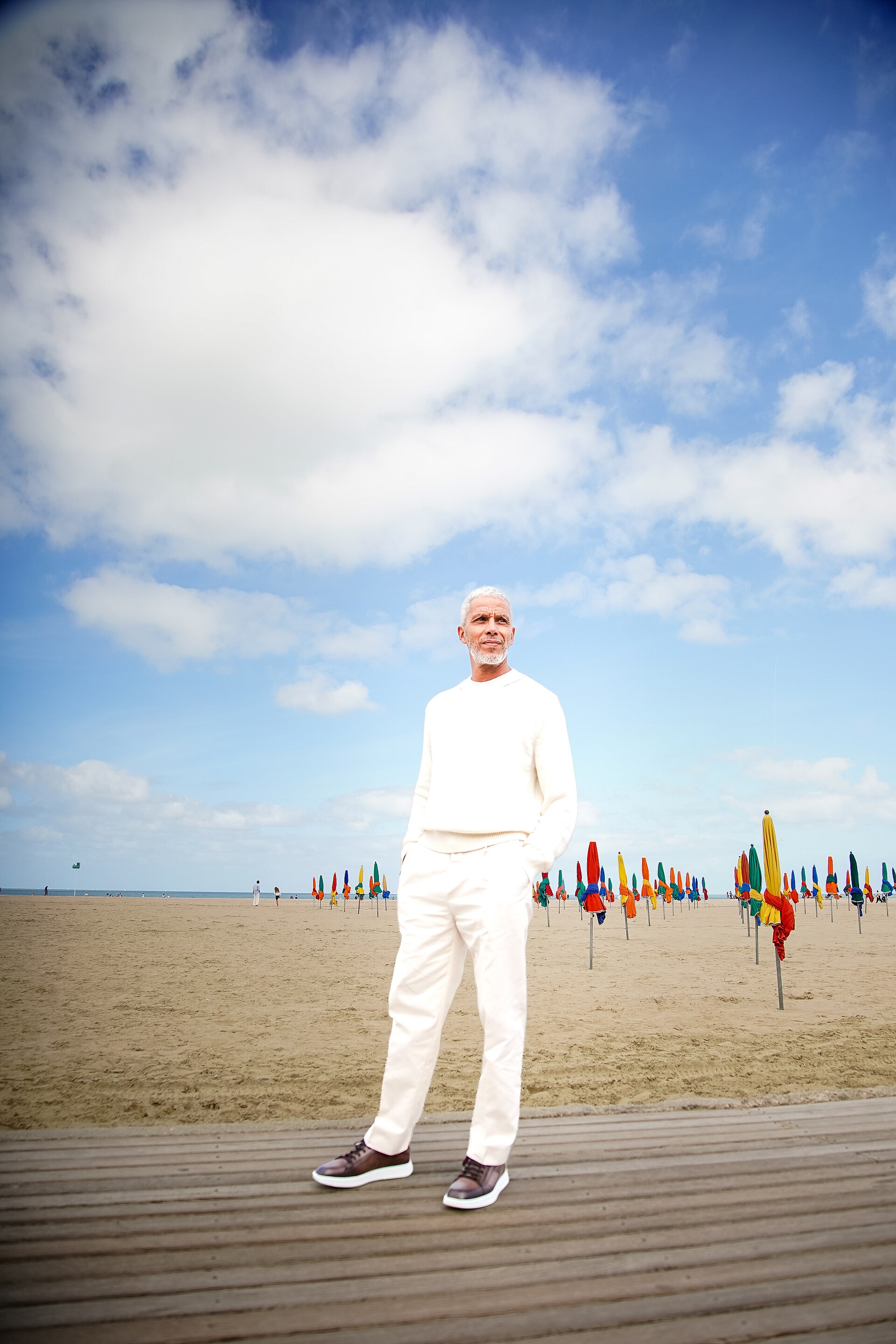 Sami Bouajila at the Deauville Festival on the sand 2026