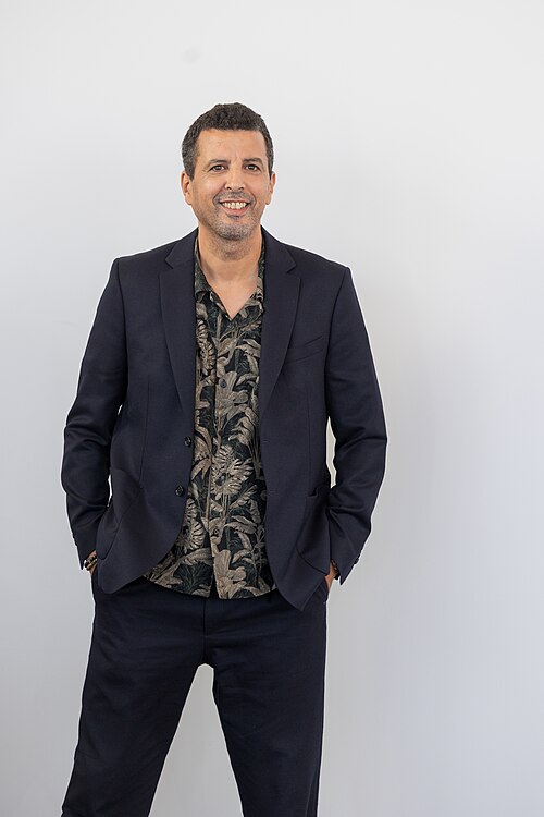 Samir Guesmi, director and actor, at 82nd Venice International Film Festival in Venice, Italy for the film grand ciel.
