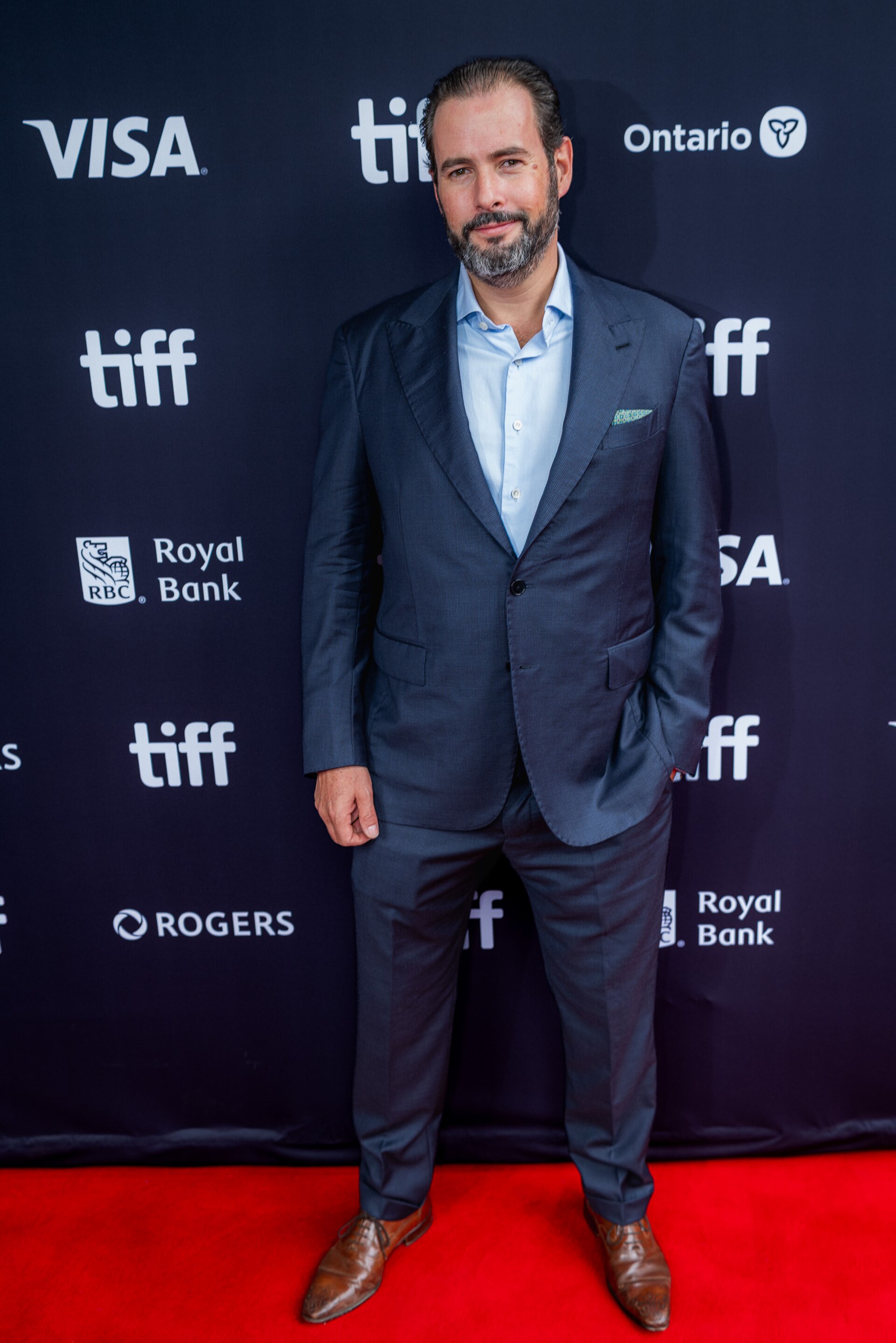 Producer Santiago Garcia Galvan attends red carpet for Hombre al Agua at TIFF 2026