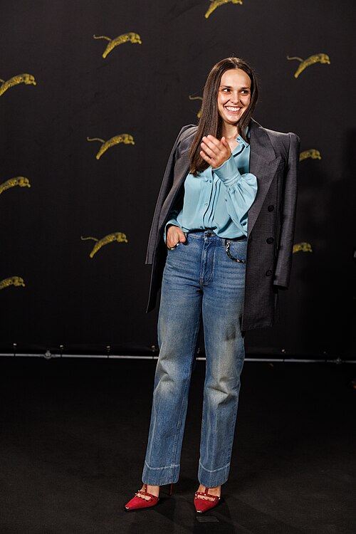 Sara Serraiocco attends "Il Cileno" photocall during the 79th Locarno Film Festival on August 13, 2026 in Locarno, Switzerland.