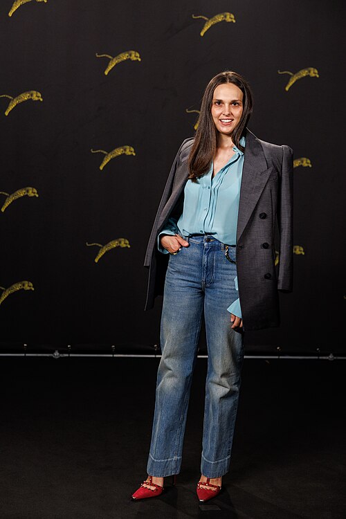 Sara Serraiocco attends "Il Cileno" photocall during the 79th Locarno Film Festival on August 13, 2026 in Locarno, Switzerland.
