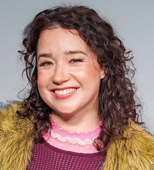 Sarah Steele at Crisis Actor premiere during the 2026 Sundance Film Festival