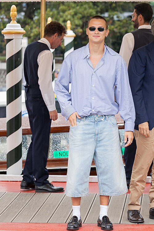 Saul Nanni, actor, at 82nd Venice International Film Festival in Venice, Italy for the film la gioia.