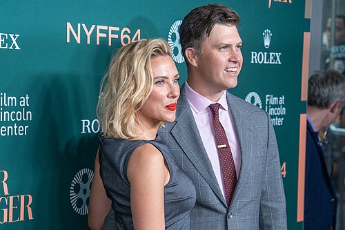Scarlett Johansson Colin Jost at the 64th annual New York Film Festival at Film at Lincoln Center