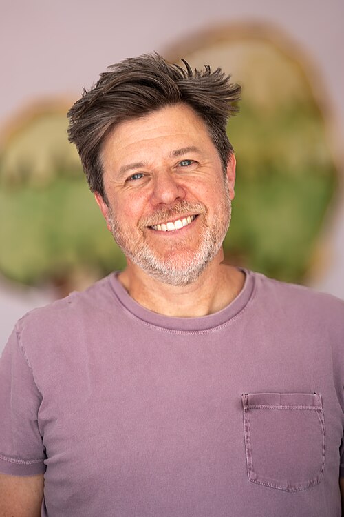 Scott Campbell, author, illustrator, at LATFOB in Los Angeles, California, in April 2026