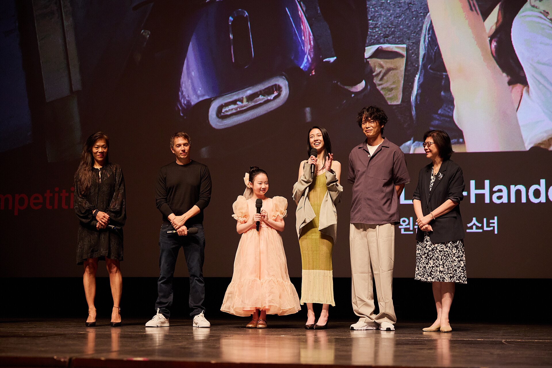 Sean Baker, Nina Ye, Sou Shih-Ching, Nina Ye, Shih-yuan Ma, Alex C. Lo, Jennifer Jao director, actors, producer, at the 30th Busan International Film Festival in Busan, South Korea in 2025