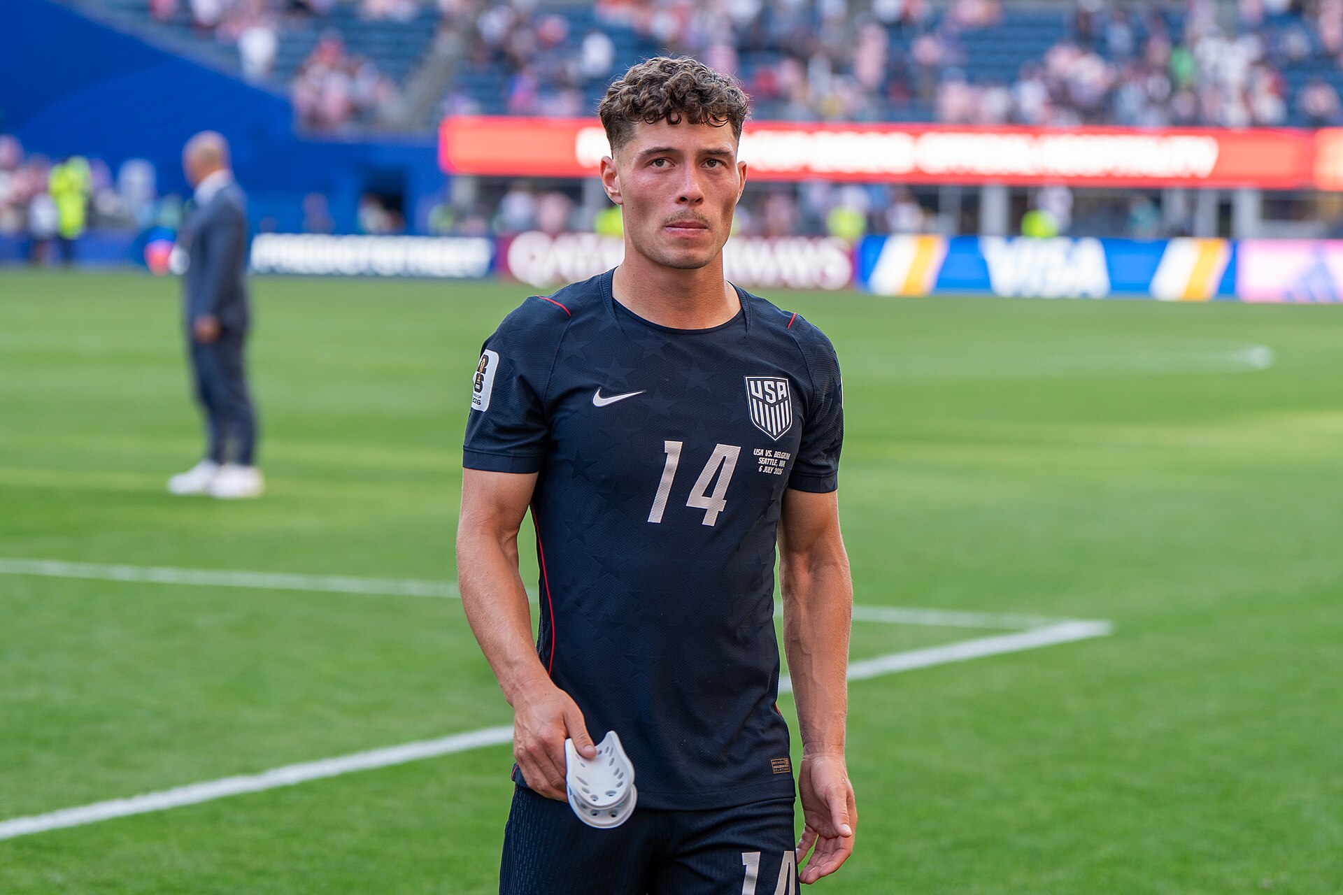 Sebastian Berhalter during Belgium v United States at the 2026 FIFA World Cup