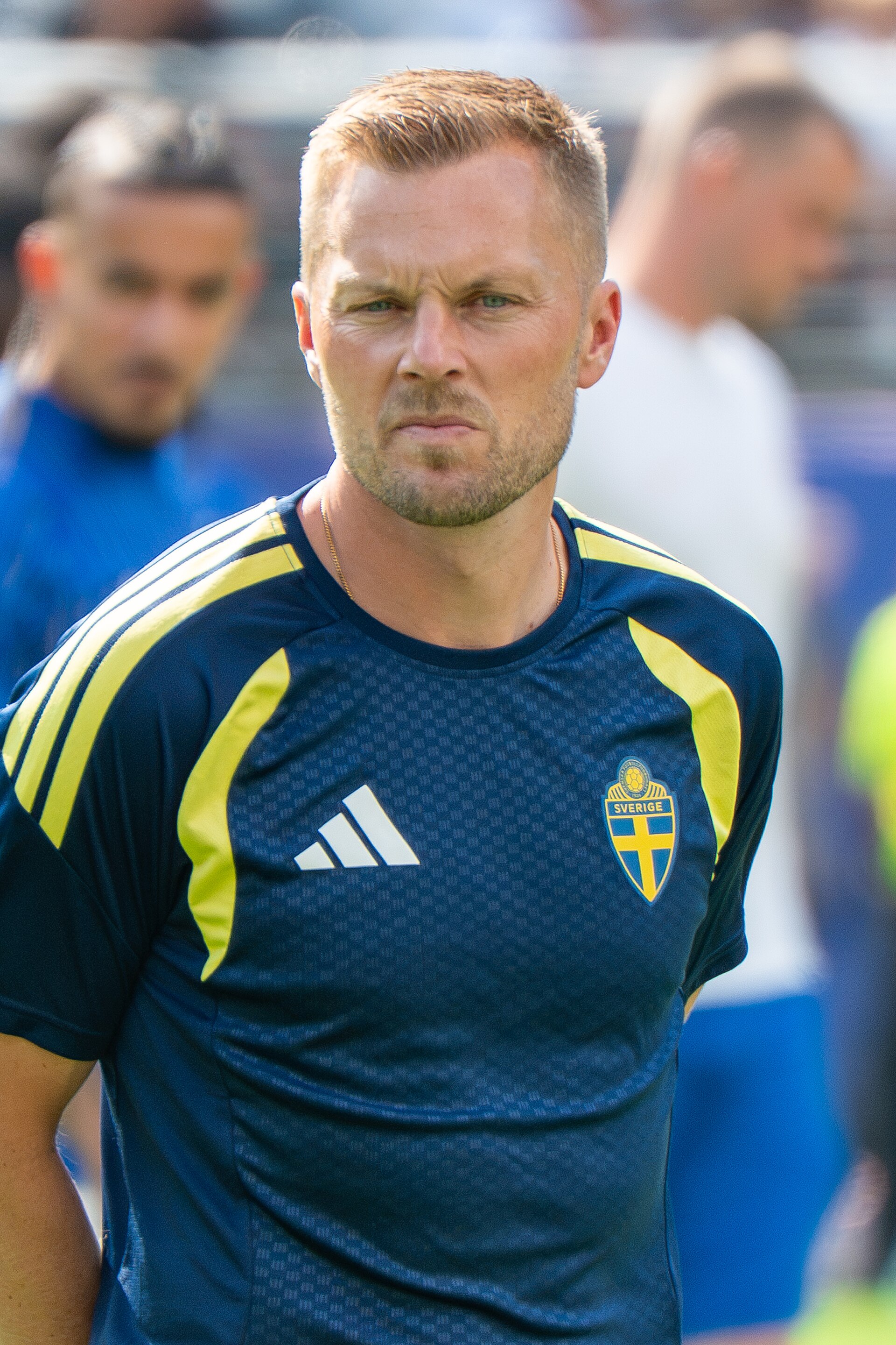 Sebastian Larsson during France v Sweden at the 2026 FIFA World Cup