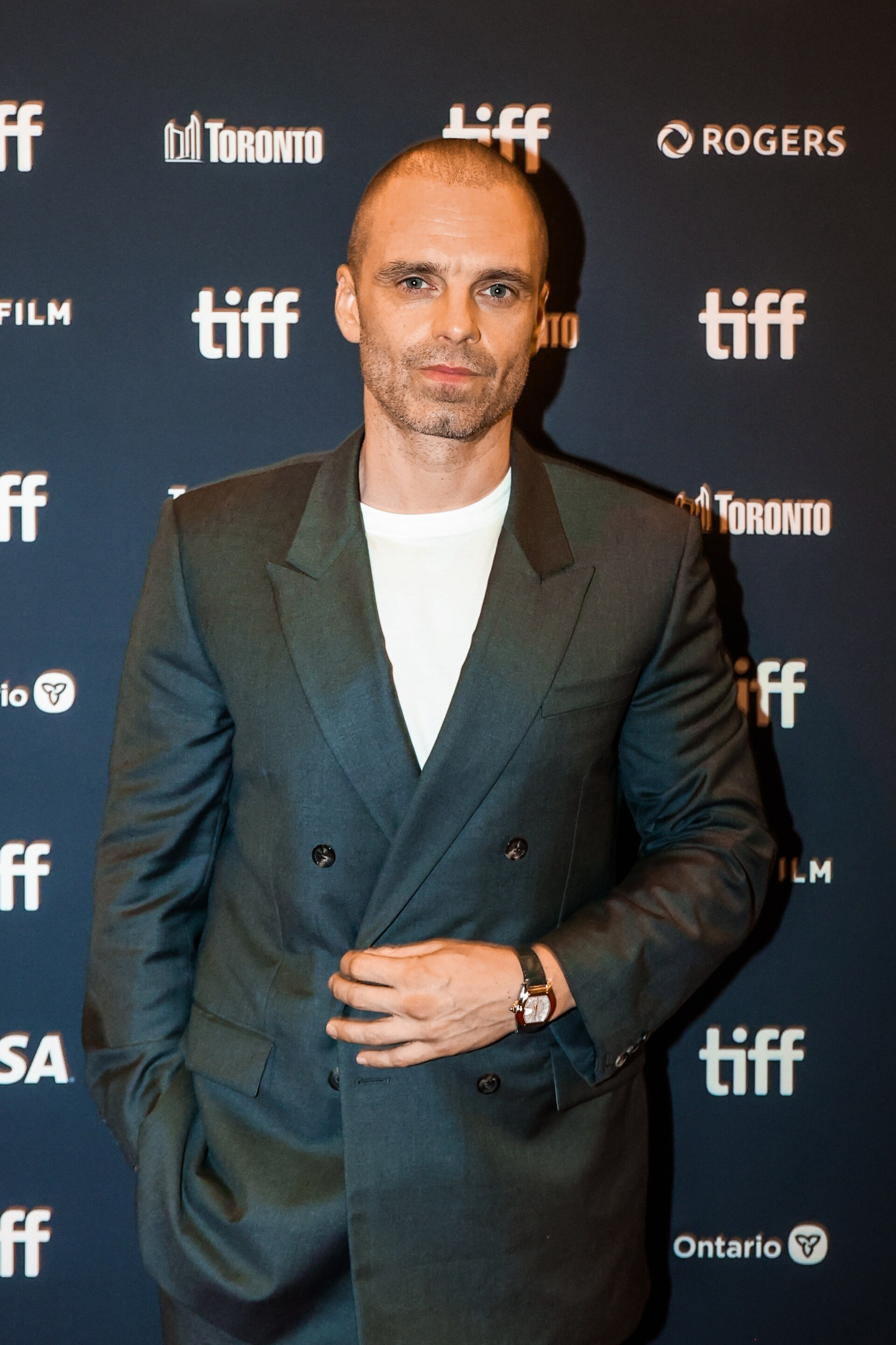 Sebastian Stan at 2026 Toronto Film Festival for Fjord Screening