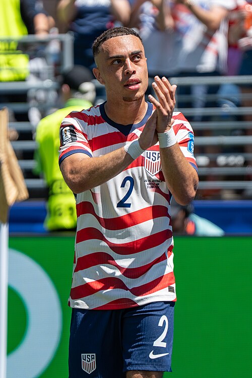 Sergino Dest during United States v Australia on 19 June 2026 at the 2026 FIFA World Cup