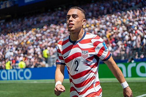 Sergino Dest during United States v Australia on 19 June 2026 at the 2026 FIFA World Cup
