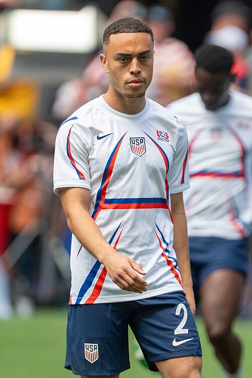 Sergino Dest during United States v Australia on 19 June 2026 at the 2026 FIFA World Cup