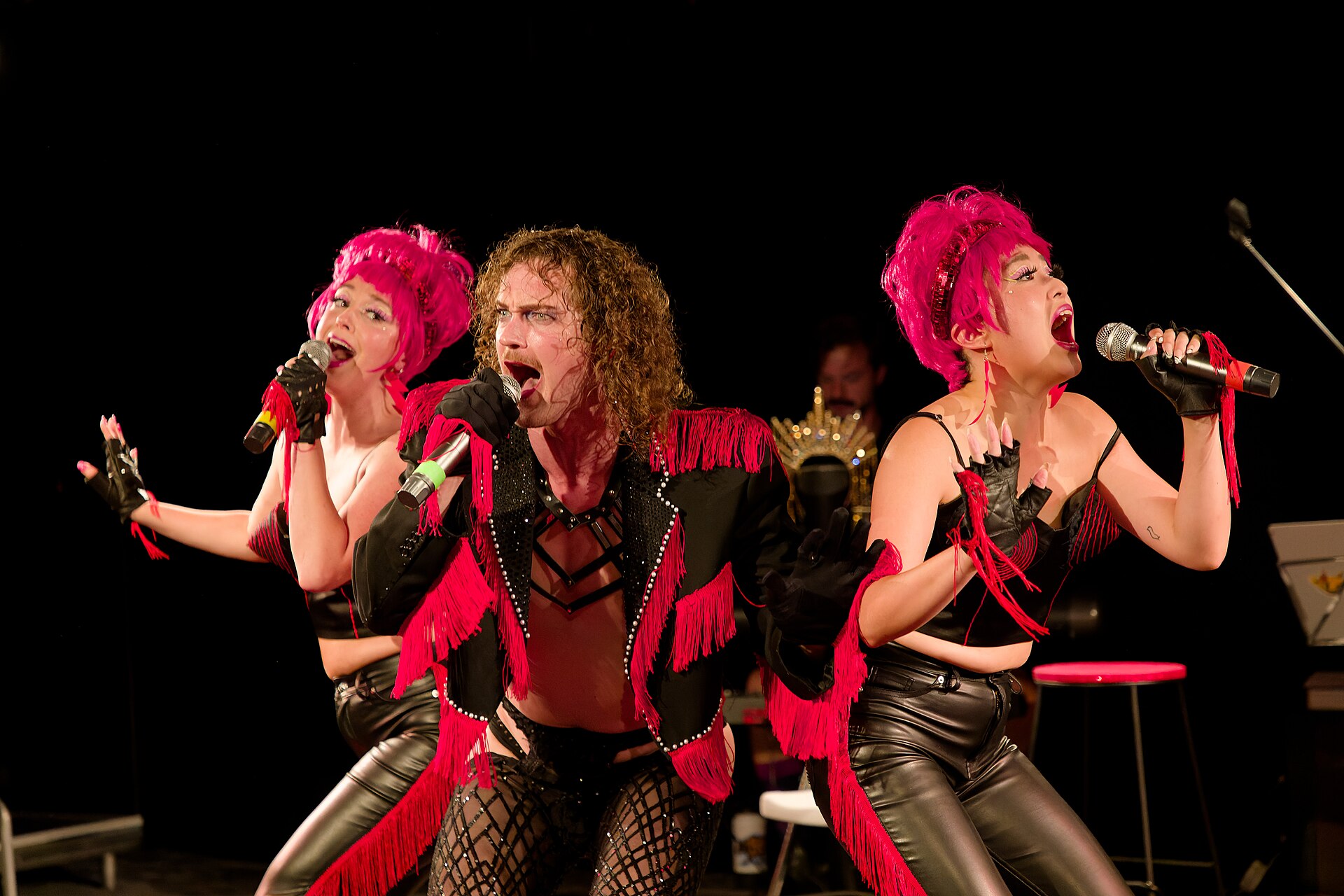 The show Sex, Camp, Rock 'N Roll at the 2024 Edinburgh Festival Fringe, featuring Ryan Patrick, diva-duo The K*ntz!, and rock band The Gruntz!.