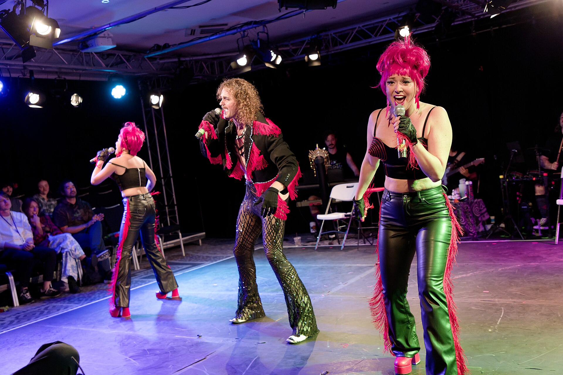 The show Sex, Camp, Rock 'N Roll at the 2024 Edinburgh Festival Fringe, featuring Ryan Patrick, diva-duo The K*ntz!, and rock band The Gruntz!.