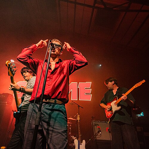 Shame, UK post-punk band, at the SXSW London festival hosted in London, England during June 2026.