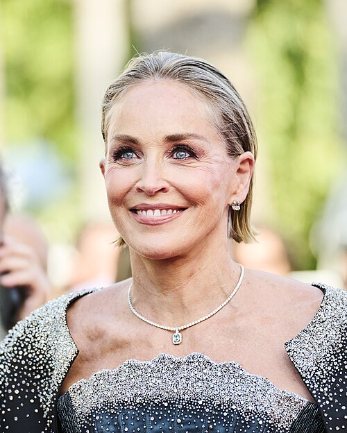 Sharon Stone on the red carpet at the 2026 Cannes Film Festival