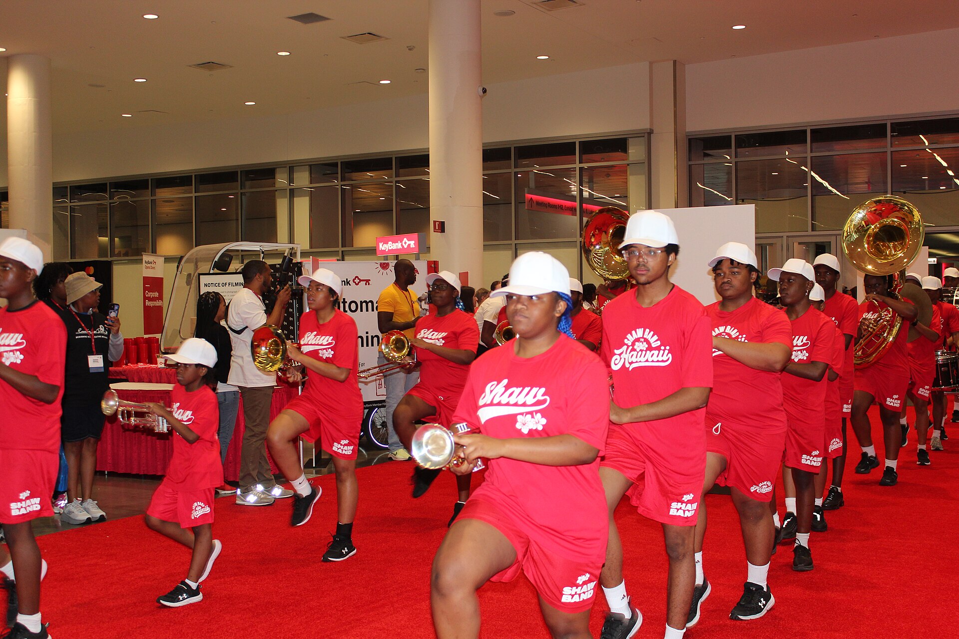 Shaw Marching Band opening up Community Day at the 2025 National Urban League Conference.