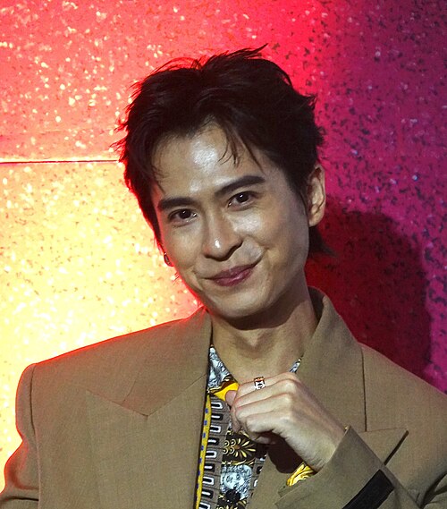 Shih Chih-tian at the press conference for A Controversial Entertainer at 2025 Busan International Film Festival