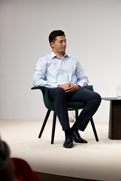 Shokhrukh Rakhimov, artist, at the Art Basel international art fair in Basel, Switzerland in June 2025.