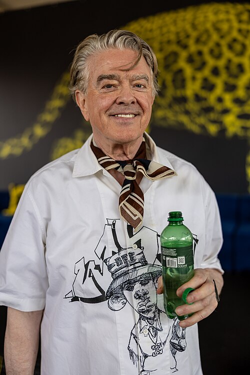 Sigurjón "Joni" Sighvatsson giving a talk at the 2026 Locarno Film Festival