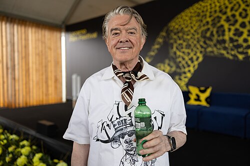 Sigurjón "Joni" Sighvatsson giving a talk at the 2026 Locarno Film Festival