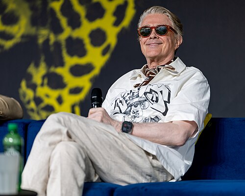 Sigurjón "Joni" Sighvatsson giving a talk at the 2026 Locarno Film Festival