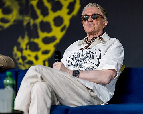 Sigurjón "Joni" Sighvatsson giving a talk at the 2026 Locarno Film Festival
