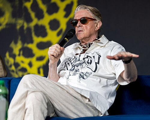 Sigurjón "Joni" Sighvatsson giving a talk at the 2026 Locarno Film Festival