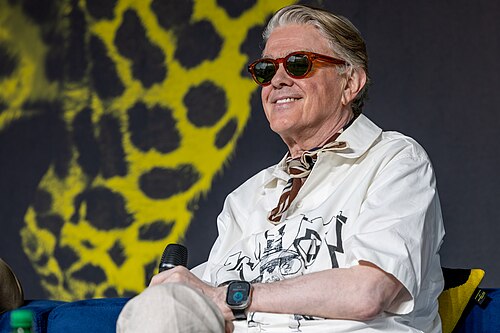 Sigurjón "Joni" Sighvatsson giving a talk at the 2026 Locarno Film Festival
