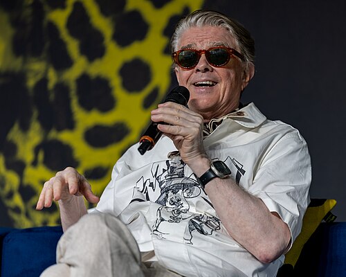 Sigurjón "Joni" Sighvatsson giving a talk at the 2026 Locarno Film Festival