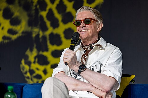 Sigurjón "Joni" Sighvatsson giving a talk at the 2026 Locarno Film Festival