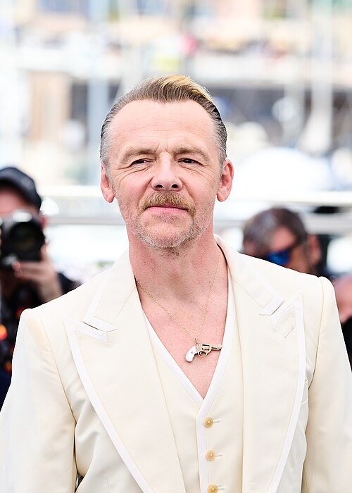 Simon Pegg poses during a photocall for Mission: Impossible - The Final Reckoning at the 2025 Cannes Film Festival
