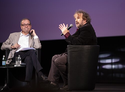 Sir Peter Jackson and Didier Allouch at "Rendez-vous avec..." event at 2026 Cannes Film Festival.