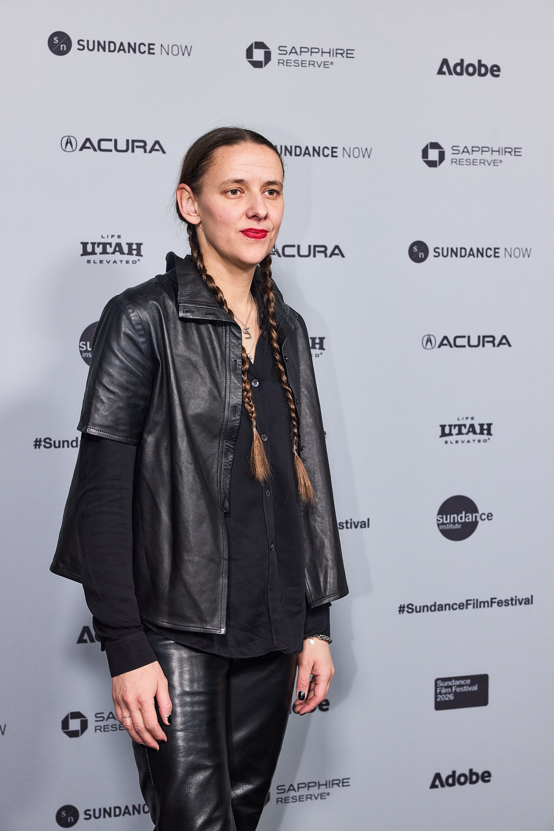 Siri Hjorton Wagner at the 2026 Sundance Film Festival for Without Kelly