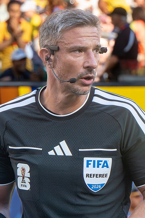 Slavko Vincic during Brazil v Morocco on 13 June 2026 at the 2026 FIFA World Cup at NY/NJ Stadium in East Rutherford, NJ