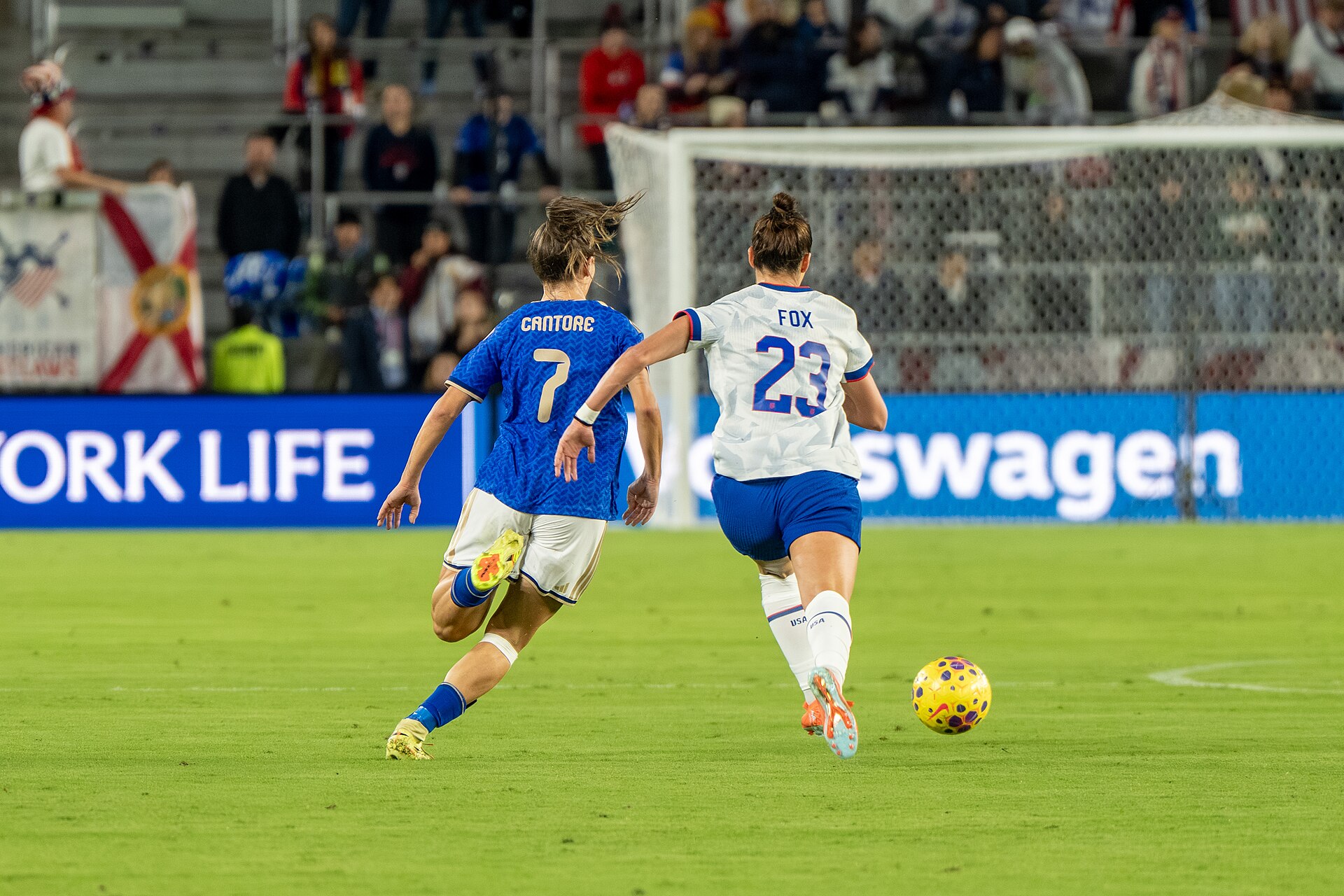 Sofia Cantore Emily Fox during United States Women's Soccer Team vs Italy Women's National Football Team on November 28 2025